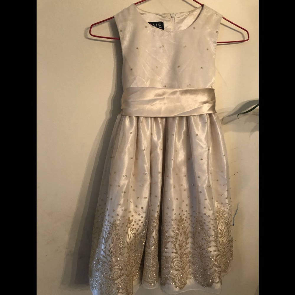 Girls LOVE Satin and beaded Formal Dress